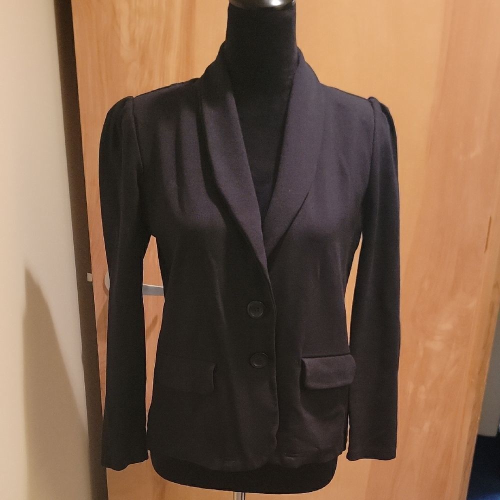 Veronica M Classic Black Blazer Sz Med